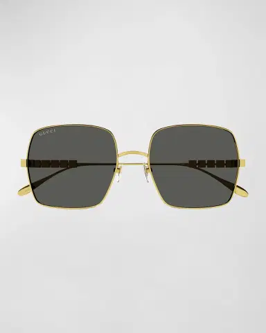 Gucci Block Logo Metal Alloy Square Sunglasses | Thumbnail 3 Gucci Block Logo Metal Alloy Square Sunglasses | Thumbnail 3