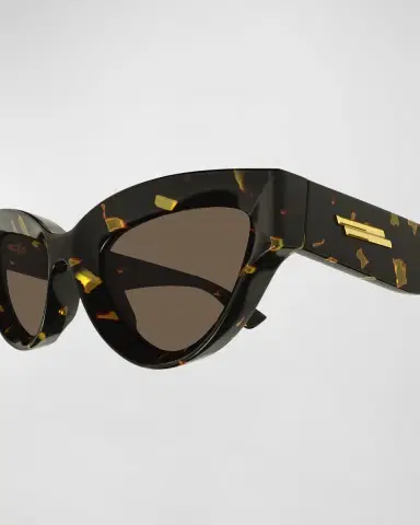 Bottega Veneta Cat-Eye Acetate Sunglasses | Thumbnail 2 Bottega Veneta Cat-Eye Acetate Sunglasses | Thumbnail 2
