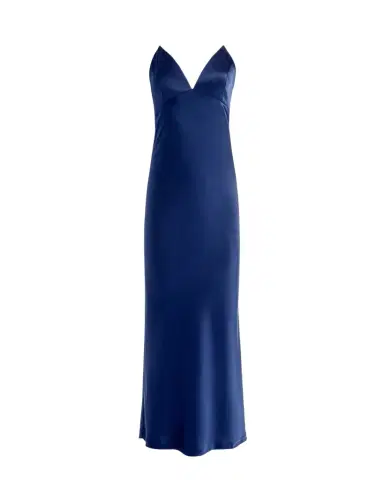 Alice + Olivia Montana Lace-Up Satin Gown | Thumbnail 1 Alice + Olivia Montana Lace-Up Satin Gown | Thumbnail 1