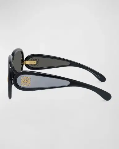 Loewe Men's Anagram Oversized Oval Sunglasses | Thumbnail 4 Loewe Men's Anagram Oversized Oval Sunglasses | Thumbnail 4