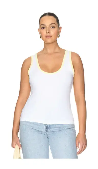GOOD AMERICAN Super Stretch Ringer Tank Top | Thumbnail 2 GOOD AMERICAN Super Stretch Ringer Tank Top | Thumbnail 2
