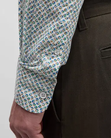 Rodd & Gunn Men's Underwood Multicolor Leaf-Print Sport Shirt | Thumbnail 7 Rodd & Gunn Men's Underwood Multicolor Leaf-Print Sport Shirt | Thumbnail 7