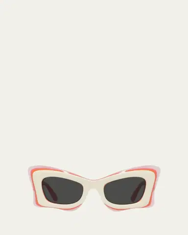 Loewe Multicolor Acetate Butterfly Sunglasses | Thumbnail 5 Loewe Multicolor Acetate Butterfly Sunglasses | Thumbnail 5