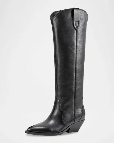 Marc Fisher LTD Ander Western Leather Cowboy Boots | Thumbnail 5 Marc Fisher LTD Ander Western Leather Cowboy Boots | Thumbnail 5