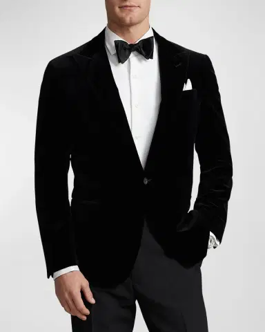 Polo Ralph Lauren Men 's Tailored Velvet Evening Jacket | Thumbnail 2 Polo Ralph Lauren Men 's Tailored Velvet Evening Jacket | Thumbnail 2