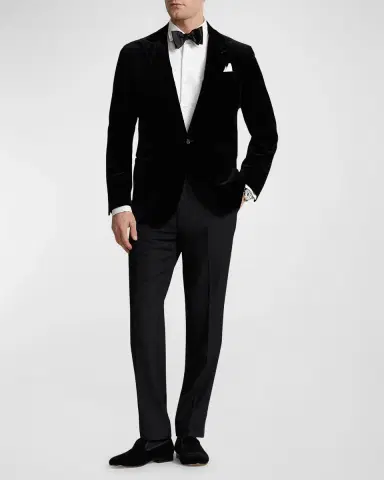 Polo Ralph Lauren Men 's Tailored Velvet Evening Jacket | Thumbnail 3 Polo Ralph Lauren Men 's Tailored Velvet Evening Jacket | Thumbnail 3