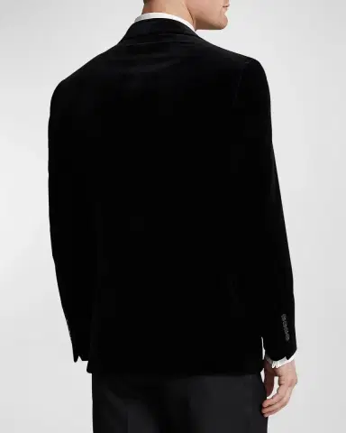 Polo Ralph Lauren Men 's Tailored Velvet Evening Jacket | Thumbnail 4 Polo Ralph Lauren Men 's Tailored Velvet Evening Jacket | Thumbnail 4