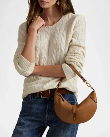Polo Ralph Lauren Polo ID Calfskin Mini Shoulder Bag | Thumbnail 6 Polo Ralph Lauren Polo ID Calfskin Mini Shoulder Bag | Thumbnail 6