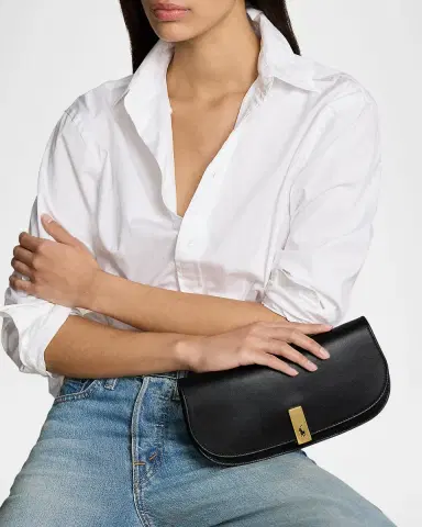 Polo Ralph Lauren Polo ID Leather Medium Clutch-Bag | Thumbnail 2 Polo Ralph Lauren Polo ID Leather Medium Clutch-Bag | Thumbnail 2