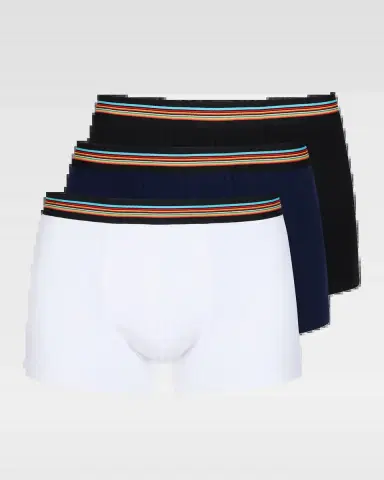 Paul Smith Men's Signature Stripe Waistband 3-Pack Boxer Briefs | Thumbnail 2 Paul Smith Men's Signature Stripe Waistband 3-Pack Boxer Briefs | Thumbnail 2