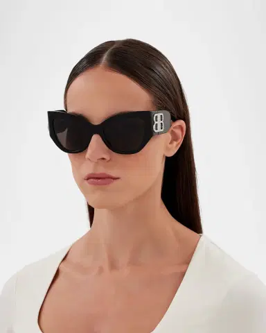 Balenciaga BB Logo Butterfly Sunglasses | Thumbnail 4 Balenciaga BB Logo Butterfly Sunglasses | Thumbnail 4