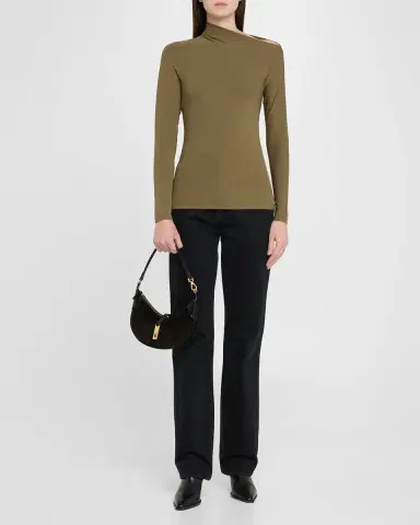 Polo Ralph Lauren Polo ID Suede Mini Shoulder Bag | Thumbnail 5 Polo Ralph Lauren Polo ID Suede Mini Shoulder Bag | Thumbnail 5