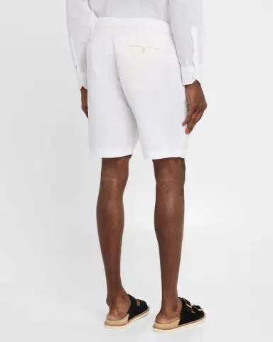 Frescobol Carioca Men's Felipe Linen and Cotton Drawstring Shorts | Thumbnail 3 Frescobol Carioca Men's Felipe Linen and Cotton Drawstring Shorts | Thumbnail 3