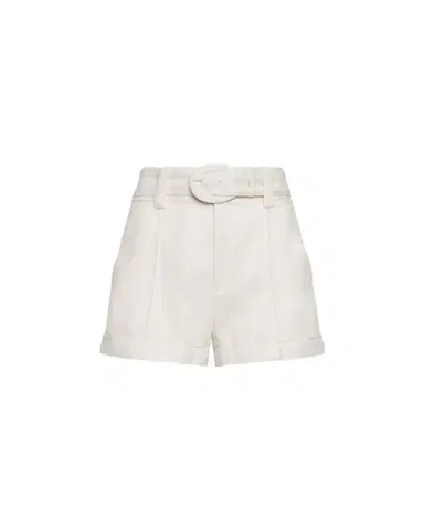 Cinq à Sept Aldi Belted Wide-Leg Linen Shorts | Thumbnail 1 Cinq à Sept Aldi Belted Wide-Leg Linen Shorts | Thumbnail 1