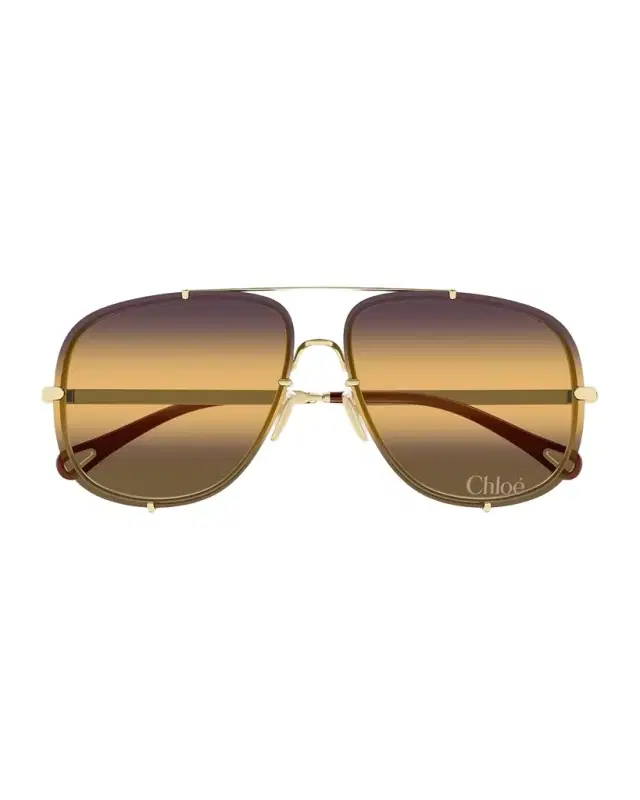 Ivy 62mm Metal Aviator Sunglasses Ivy 62mm Metal Aviator Sunglasses