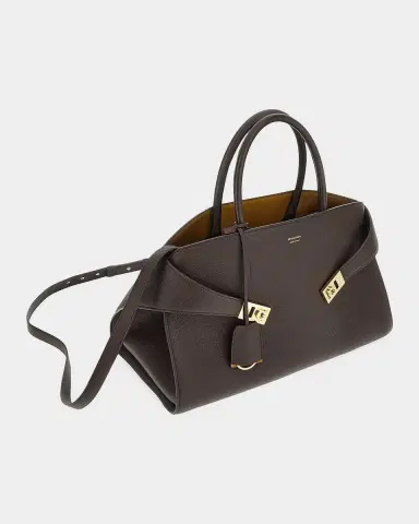 Ferragamo Hug Medium Leather Top-Handle Bag | Thumbnail 4 Ferragamo Hug Medium Leather Top-Handle Bag | Thumbnail 4