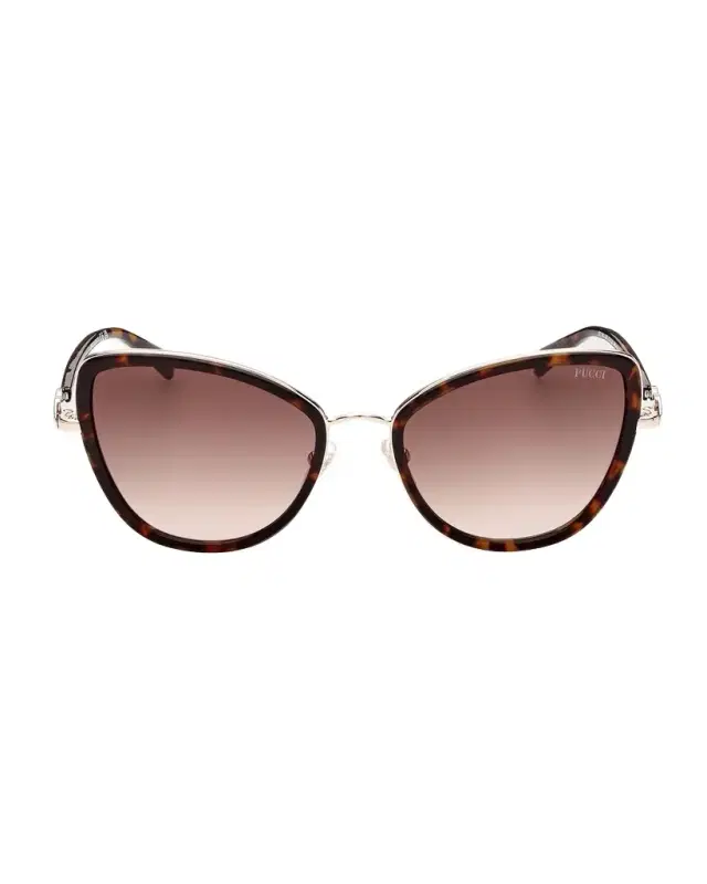 57mm Fishtail Acetate & Metal Cat-Eye Sunglasses 57mm Fishtail Acetate & Metal Cat-Eye Sunglasses