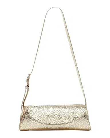Jil Sander Cannolo Small Laminated Leather Shoulder Bag | Thumbnail 1 Jil Sander Cannolo Small Laminated Leather Shoulder Bag | Thumbnail 1