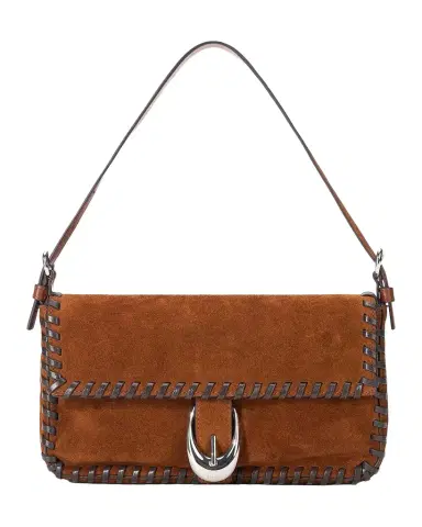 STAUD Harlow Whipstitch Suede Shoulder Bag | Thumbnail 1 STAUD Harlow Whipstitch Suede Shoulder Bag | Thumbnail 1