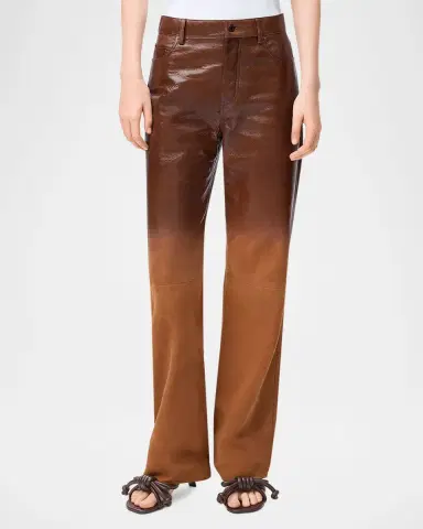 Loewe Degradé Suede Straight-Leg Pants | Thumbnail 4 Loewe Degradé Suede Straight-Leg Pants | Thumbnail 4