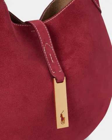 Polo Ralph Lauren Polo ID Suede Small Shoulder Bag | Thumbnail 4 Polo Ralph Lauren Polo ID Suede Small Shoulder Bag | Thumbnail 4