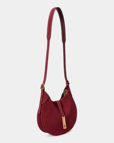 Polo Ralph Lauren Polo ID Suede Small Shoulder Bag | Thumbnail 5 Polo Ralph Lauren Polo ID Suede Small Shoulder Bag | Thumbnail 5