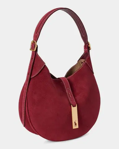 Polo Ralph Lauren Polo ID Suede Small Shoulder Bag | Thumbnail 6 Polo Ralph Lauren Polo ID Suede Small Shoulder Bag | Thumbnail 6