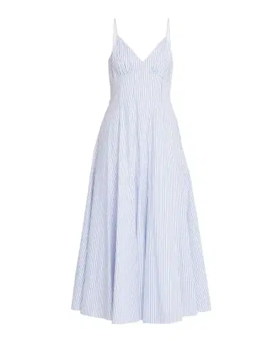 Rosie Assoulin Striped Cotton Poplin Cami Maxi Dress | Thumbnail 1 Rosie Assoulin Striped Cotton Poplin Cami Maxi Dress | Thumbnail 1