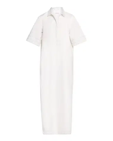Rosie Assoulin Short-Sleeve Cotton Poplin Maxi Caftan Dress | Thumbnail 1 Rosie Assoulin Short-Sleeve Cotton Poplin Maxi Caftan Dress | Thumbnail 1