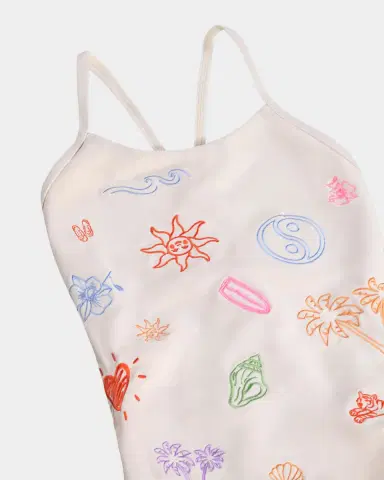 Molo Girl 's Nanna Embroidered One-Piece Swimsuit | Thumbnail 2 Molo Girl 's Nanna Embroidered One-Piece Swimsuit | Thumbnail 2