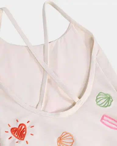 Molo Girl 's Nanna Embroidered One-Piece Swimsuit | Thumbnail 3 Molo Girl 's Nanna Embroidered One-Piece Swimsuit | Thumbnail 3