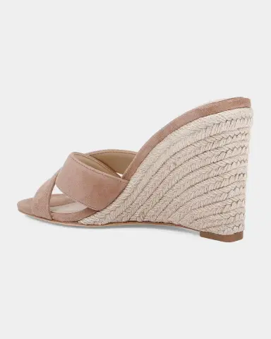 L'Agence Rosaline Crackled Leather Espadrille Wedge Sandals | Thumbnail 5 L'Agence Rosaline Crackled Leather Espadrille Wedge Sandals | Thumbnail 5