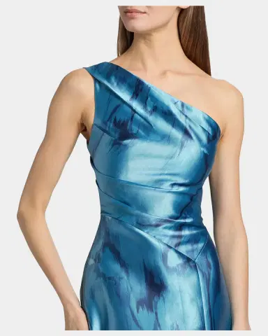 Kay Unger New York Faith Sleeveless One-Shoulder Gown | Thumbnail 5 Kay Unger New York Faith Sleeveless One-Shoulder Gown | Thumbnail 5