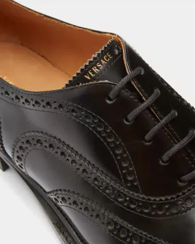 Versace Men's Maverick Leather Derby Shoes | Thumbnail 2 Versace Men's Maverick Leather Derby Shoes | Thumbnail 2