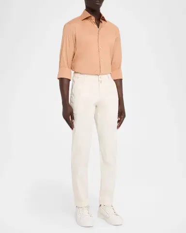 Kiton Men's Solid Cotton Sport Shirt | Thumbnail 2 Kiton Men's Solid Cotton Sport Shirt | Thumbnail 2