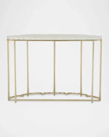Chelsea House Lotus Flower Capiz Shell Console | Thumbnail 3 Chelsea House Lotus Flower Capiz Shell Console | Thumbnail 3