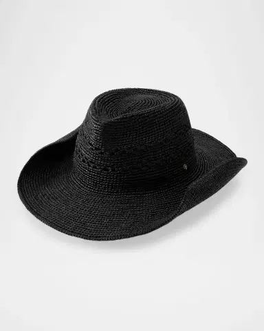 Helen Kaminski Gwen Raffia Fedora | Thumbnail 3 Helen Kaminski Gwen Raffia Fedora | Thumbnail 3