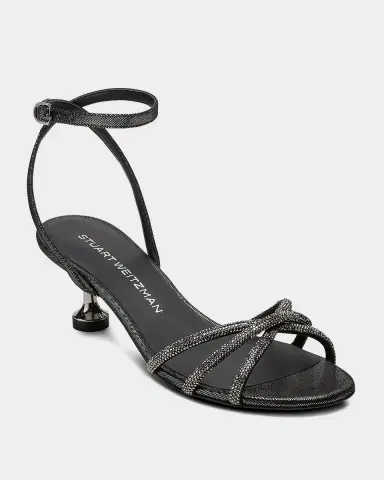 Stuart Weitzman 50mm Nudistini Shine Leather Noir Ankle-Strap Sandals | Thumbnail 2 Stuart Weitzman 50mm Nudistini Shine Leather Noir Ankle-Strap Sandals | Thumbnail 2