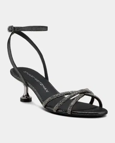 Stuart Weitzman 50mm Nudistini Shine Leather Noir Ankle-Strap Sandals | Thumbnail 4 Stuart Weitzman 50mm Nudistini Shine Leather Noir Ankle-Strap Sandals | Thumbnail 4