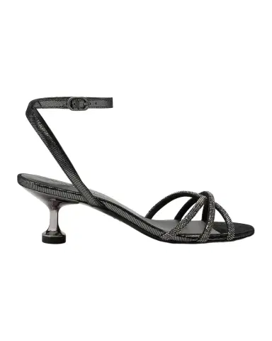 Stuart Weitzman 50mm Nudistini Shine Leather Noir Ankle-Strap Sandals | Thumbnail 1 Stuart Weitzman 50mm Nudistini Shine Leather Noir Ankle-Strap Sandals | Thumbnail 1