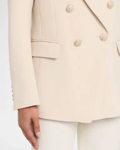 Ungaro Amber Double-Breasted Stretch Crepe Jacket | Thumbnail 4 Ungaro Amber Double-Breasted Stretch Crepe Jacket | Thumbnail 4