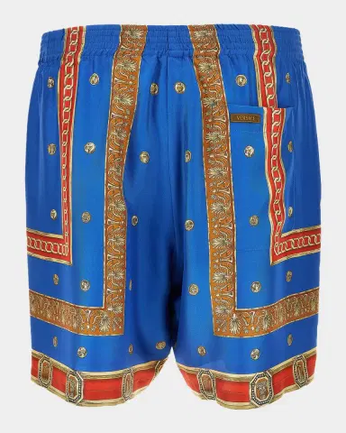 Versace Men's Underwater Barocco Silk Shorts | Thumbnail 3 Versace Men's Underwater Barocco Silk Shorts | Thumbnail 3