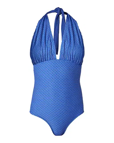 Shoshanna Patterned Halter One-Piece Swimsuit | Thumbnail 1 Shoshanna Patterned Halter One-Piece Swimsuit | Thumbnail 1