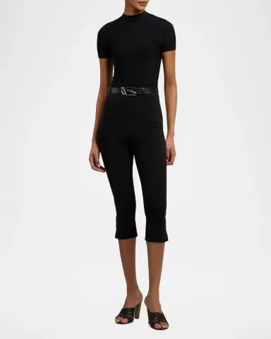 Ralph Lauren Collection Sampson Jersey Cropped Pants | Thumbnail 2 Ralph Lauren Collection Sampson Jersey Cropped Pants | Thumbnail 2
