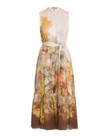 Kobi Halperin Jill Tiered Botanical-Print Midi Dress | Thumbnail 1 Kobi Halperin Jill Tiered Botanical-Print Midi Dress | Thumbnail 1