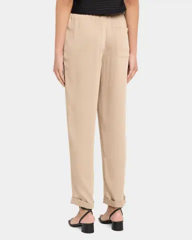 Emporio Armani Tapered Twill Crepe Trousers | Thumbnail 3 Emporio Armani Tapered Twill Crepe Trousers | Thumbnail 3