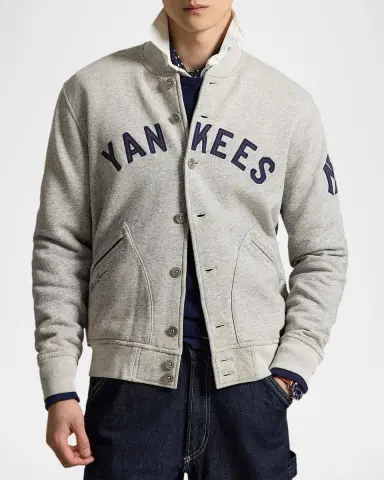 Polo Ralph Lauren Men's Yankees Fleece Jacket | Thumbnail 4 Polo Ralph Lauren Men's Yankees Fleece Jacket | Thumbnail 4