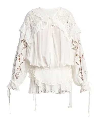 Isabel Marant Nowana Broderie Anglaise Ruffle Peasant Top | Thumbnail 1 Isabel Marant Nowana Broderie Anglaise Ruffle Peasant Top | Thumbnail 1