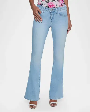 L'Agence Taney Low-Rise Sneaker Flare Jeans | Thumbnail 3 L'Agence Taney Low-Rise Sneaker Flare Jeans | Thumbnail 3