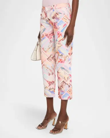 L'Agence Blaine Low-Rise Crop Straight Jeans | Thumbnail 3 L'Agence Blaine Low-Rise Crop Straight Jeans | Thumbnail 3